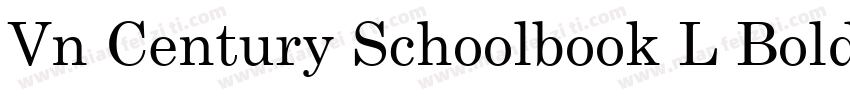 Vn Century Schoolbook L Bold字体转换